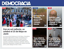 Tablet Screenshot of diariodemocracia.com
